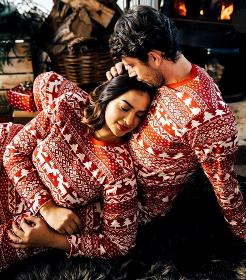 Family Christmas Matching Pajamas Set Adult Kids and New born.