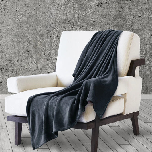 Flannel Blanket Fluffy Warm Soft Sofa