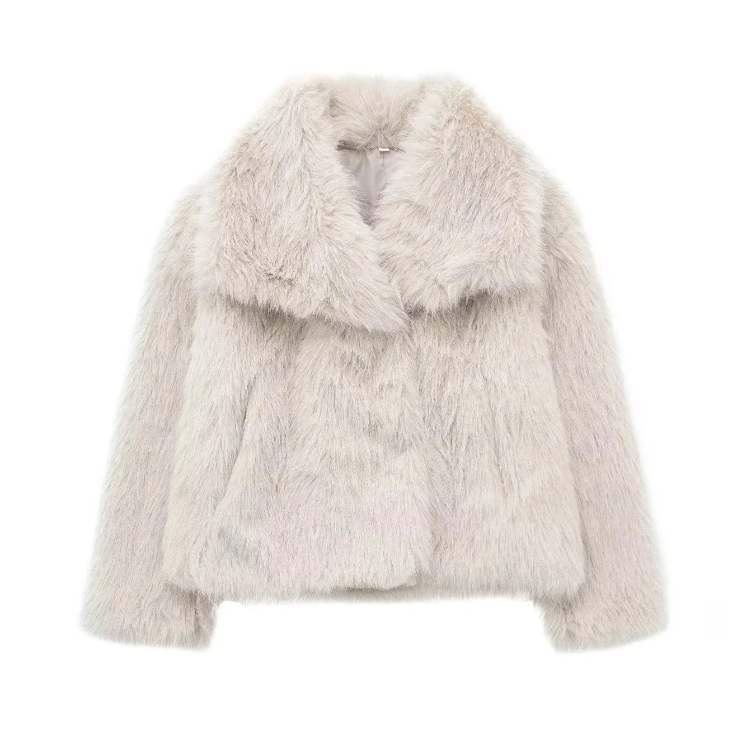 Faux Fur Oversized Coat