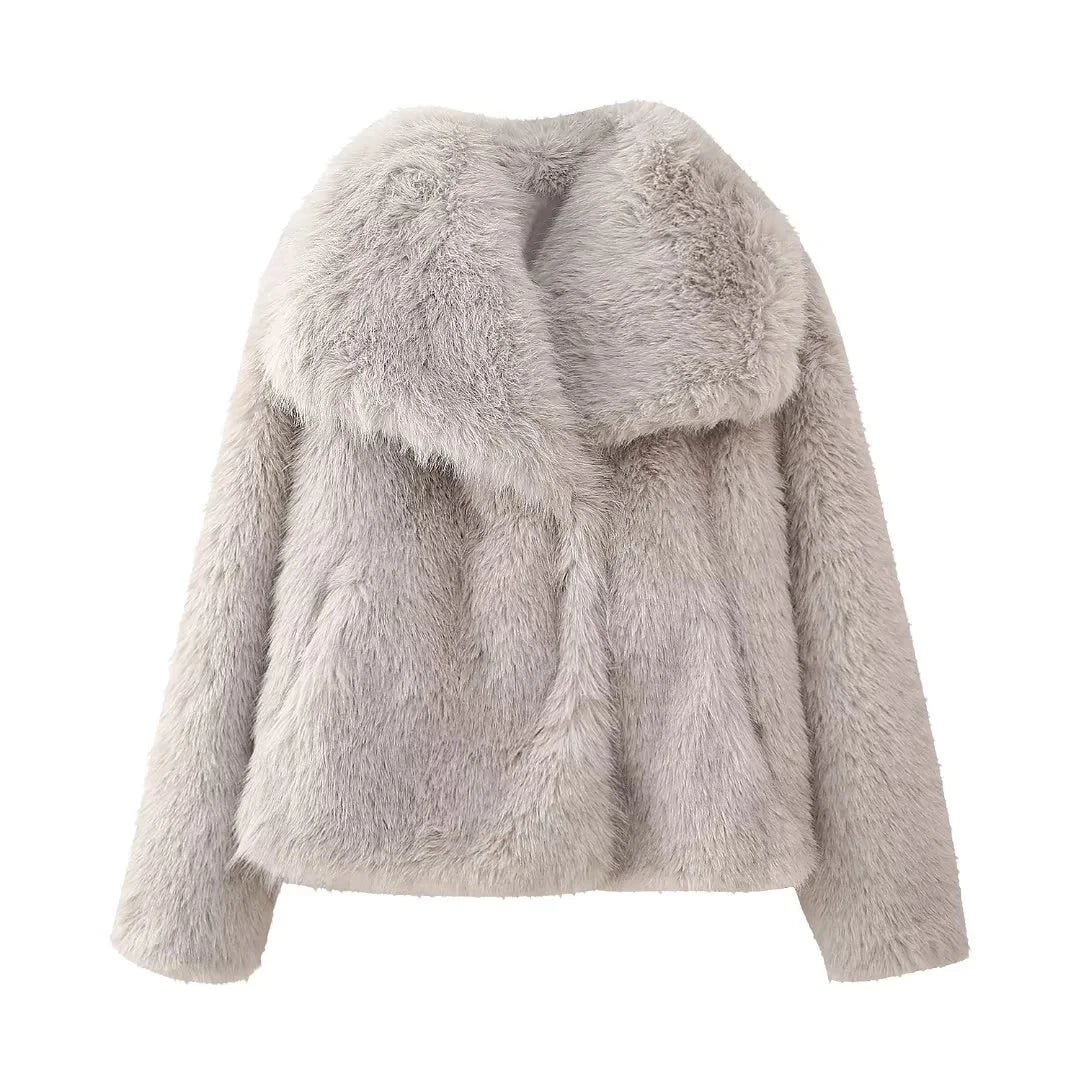 Faux Fur Oversized Coat