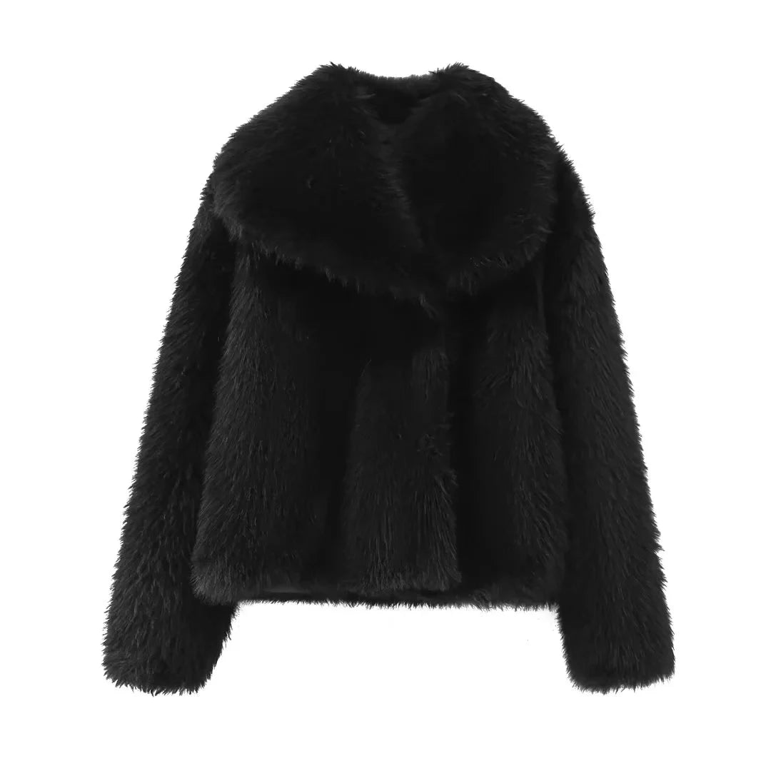 Faux Fur Oversized Coat